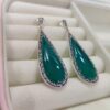 Dangler-earring-green