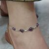 Sterling-silver-pink-grace-oxidized-silver-anklet-2